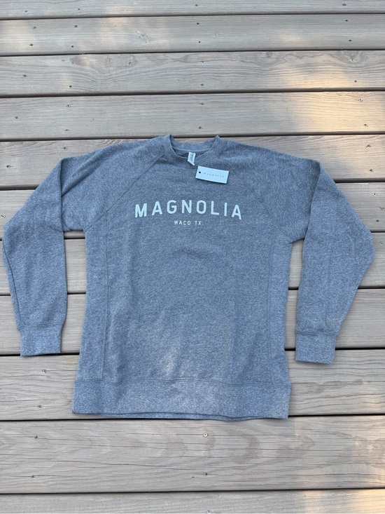 Magnolia Sweaters - Magnolia Waco TX Gray Crewneck Sweatshirt